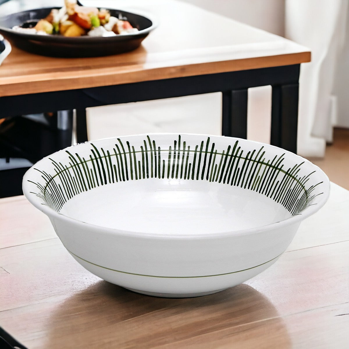 GIFT BUNDLES: Deruta Pasta Bowl with 3 Organic Pasta + Pesto Sauce - GIARDINO design