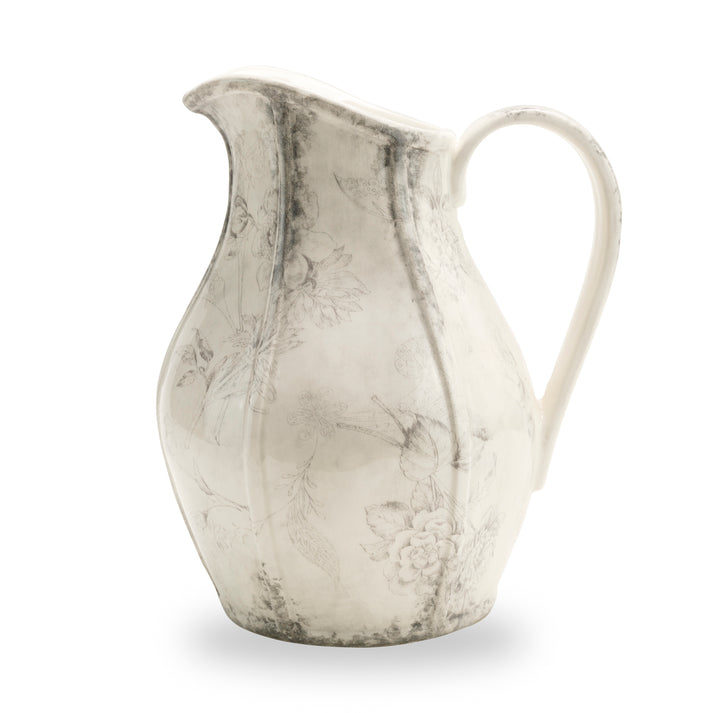 ARTE ITALICA: Giulietta Pitcher Gray/White