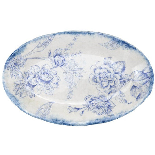 ARTE ITALICA:  Giulietta Blue Small Oval Dish