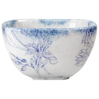 ARTE ITALICA:  Giulietta Square Cereal Bowl Blue/White