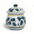 ORVIETO GREEN ROOSTER: Round SALE (Salt) Box Canister with rubber sealing lid [R]