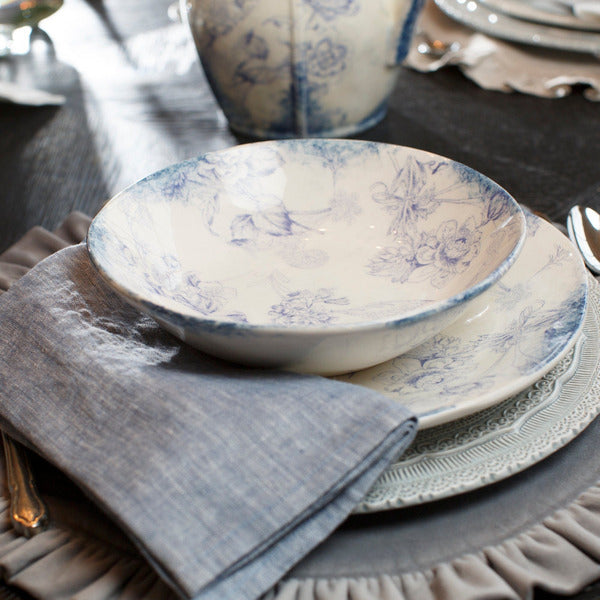 ARTE ITALICA: Giulietta Pasta/Soup Bowl Blue/White