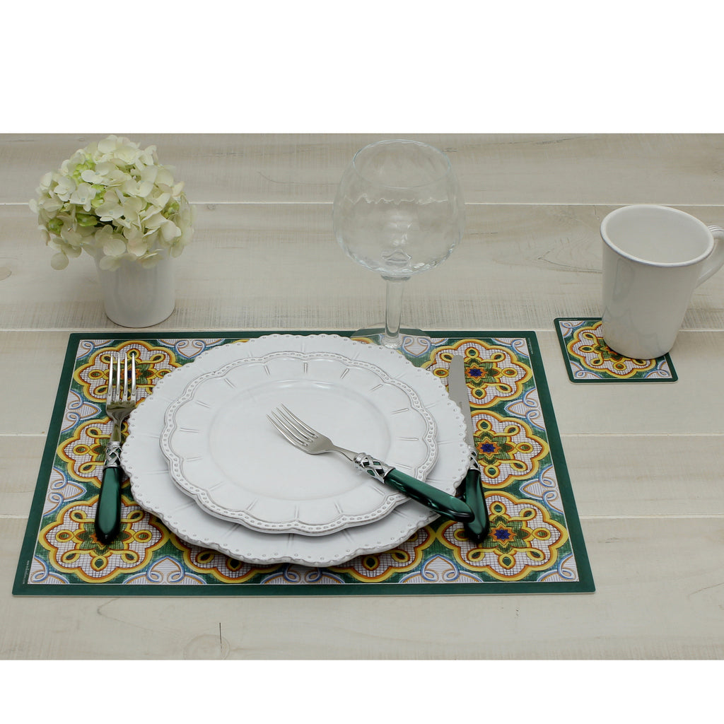 ITALIAN DREAM: Set of 4 Placemats + 4 Coasters - Design VIETRI/D - Artistica.com