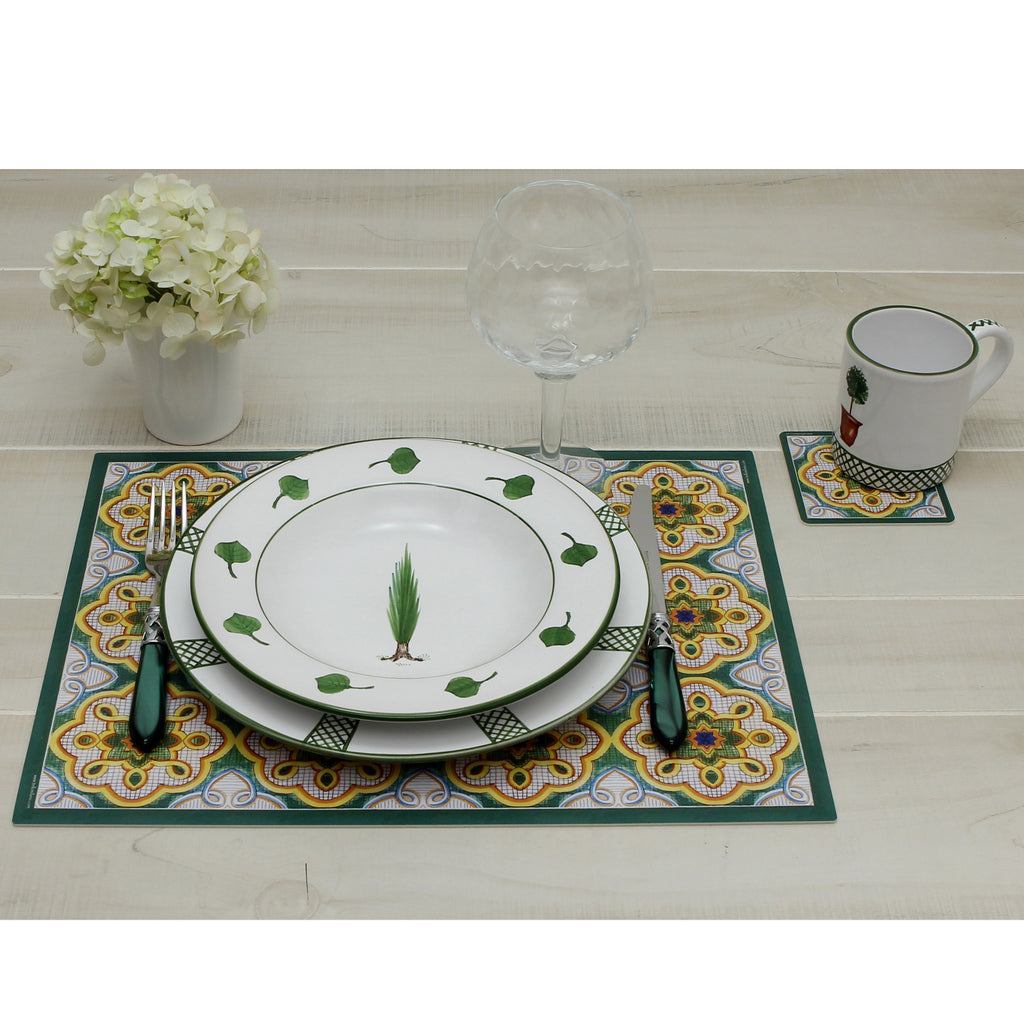 ITALIAN DREAM: Set of 4 Placemats + 4 Coasters - Design VIETRI/D - Artistica.com
