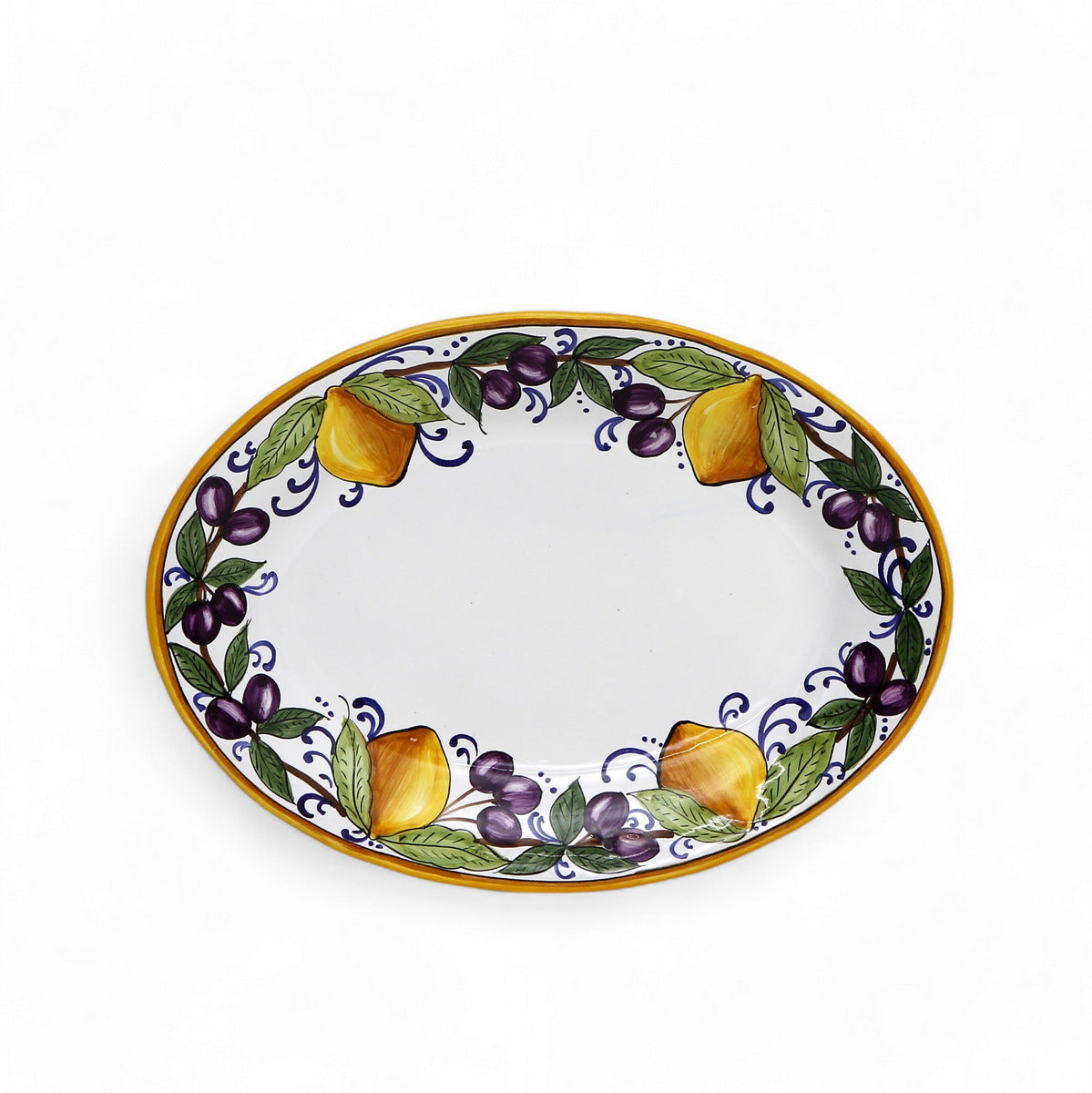 GIFT BOX: With LIMONI POSITANO Oval Plates (Set of 2 Pcs)