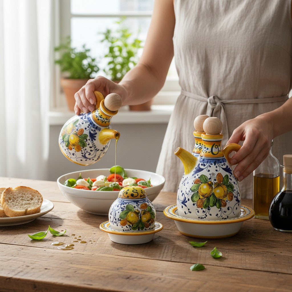 LIMONCINI: 'The Better Half' Oil+Vinegar and Salt+Pepper Sets