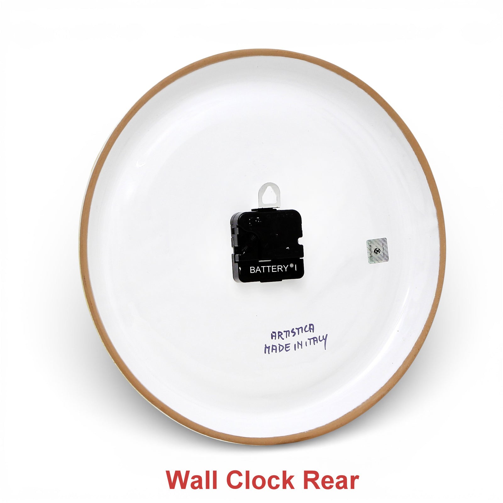 DERUTA VARIO: Round Wall Clock Dec Foglie Verdi