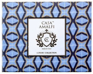 CASA AMALFI SOAPS: Scented Soap Bar with ceramic soap dish - Vesuvius Set