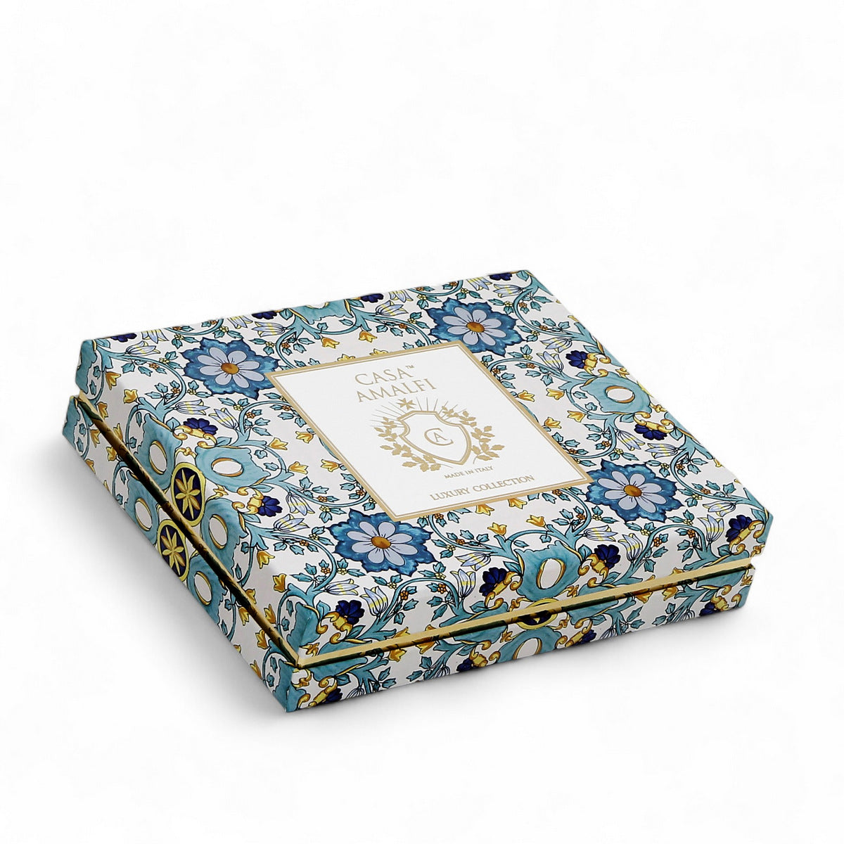 CASA AMALFI SOAPS: Scented Soap Bar with ceramic soap dish - Acqua di Ischia Set