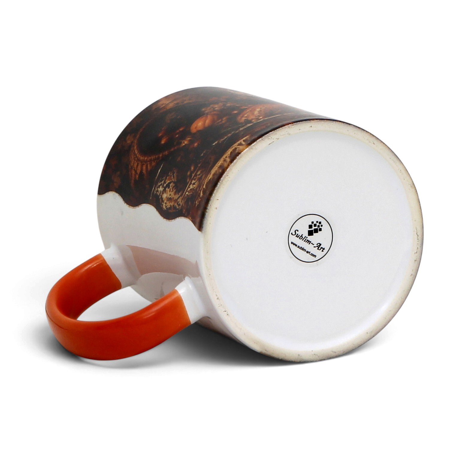 SUBLIMART: Thanksgiving Mug with Orange Handle (11 Oz.)