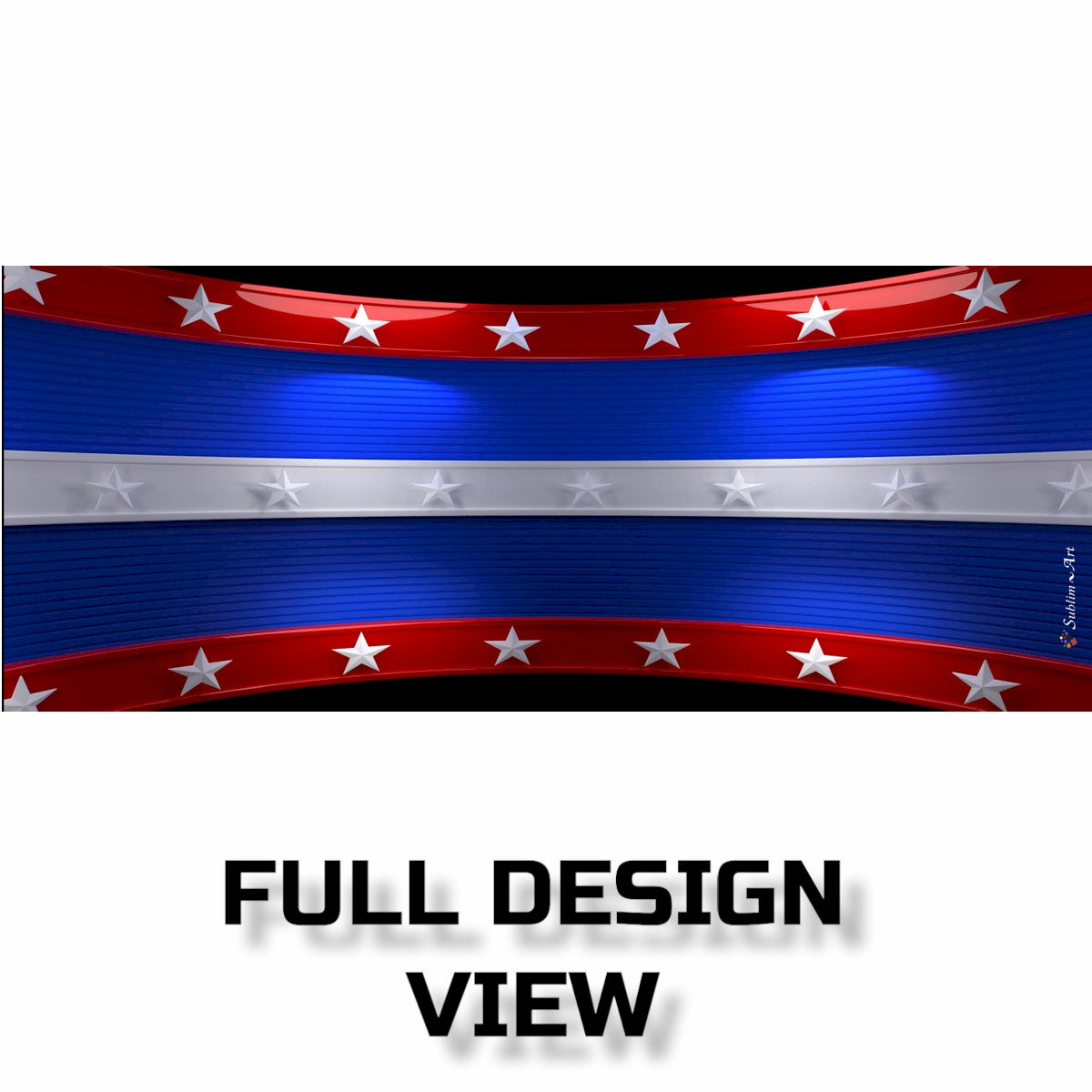 SUBLIMART: Patriotic Mug 'Star & Stripes' (Design 01) - Artistica.com