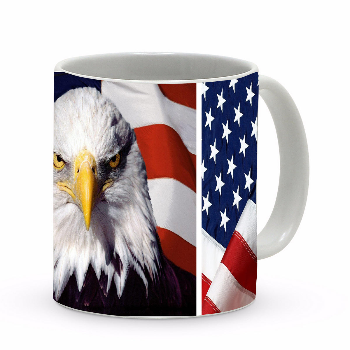 SUBLIMART: Patriotic Mug 'Eagle &amp; Flag' (Design 24)