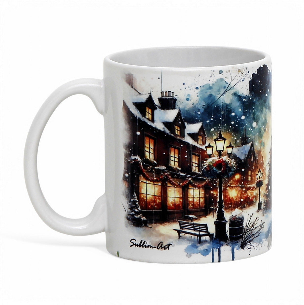 SUBLIMART: Christmas Ceramic Mug – Watercolor Design by RC Design