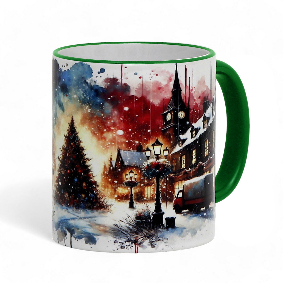 SUBLIMART: Christmas Ceramic Mug – Watercolor Design by RC Design