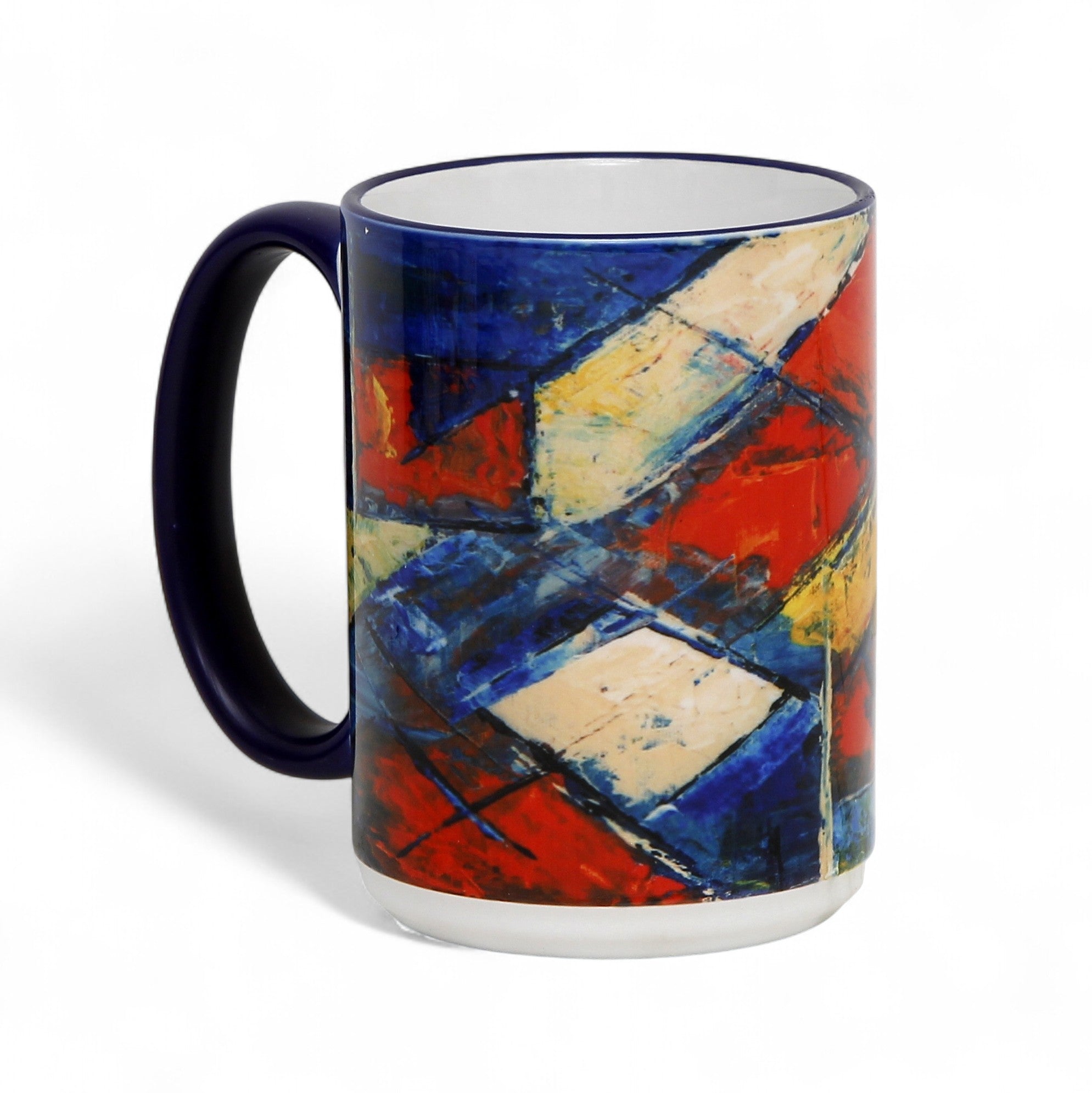 SUBLIMART: Abstract Expressionist 15 Oz Porcelain Mug