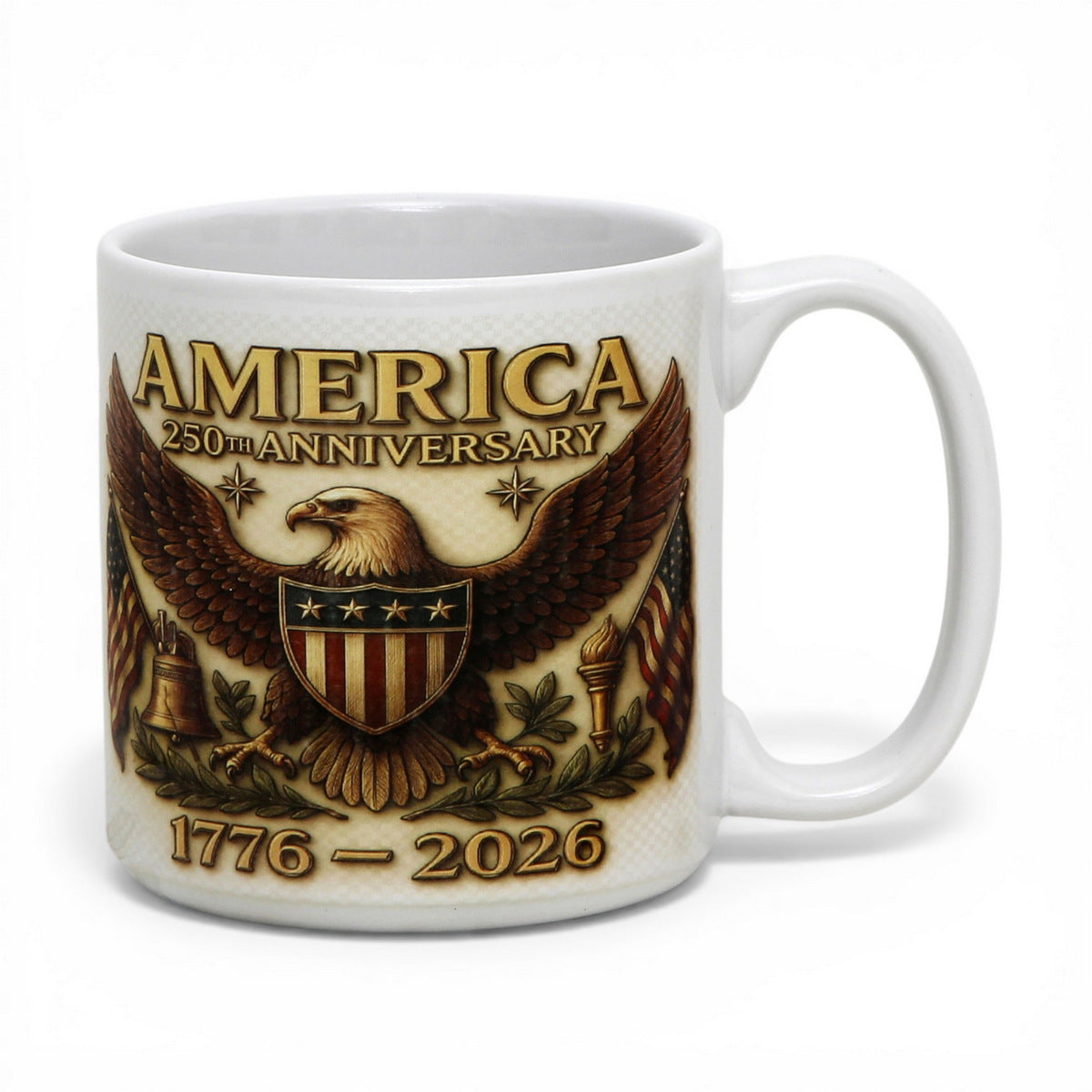 SUBIMART: Large Porcelain Mug 250th USA Anniversary (20 Oz)