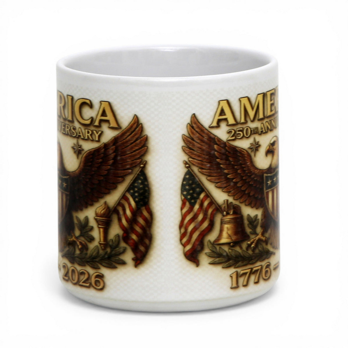 SUBIMART: Large Porcelain Mug 250th USA Anniversary (20 Oz)
