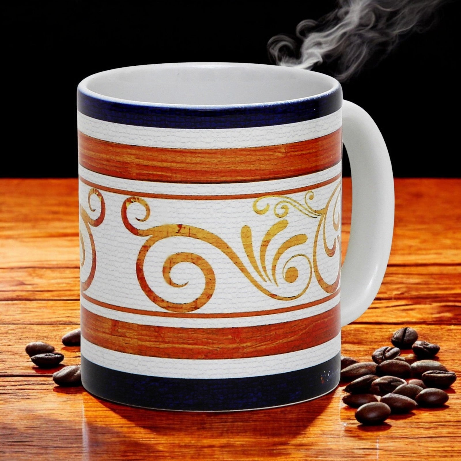 SUBLIMART: Ricco Italia Mug White Handle+Rim - by Mario Bruno (Design 6416)-