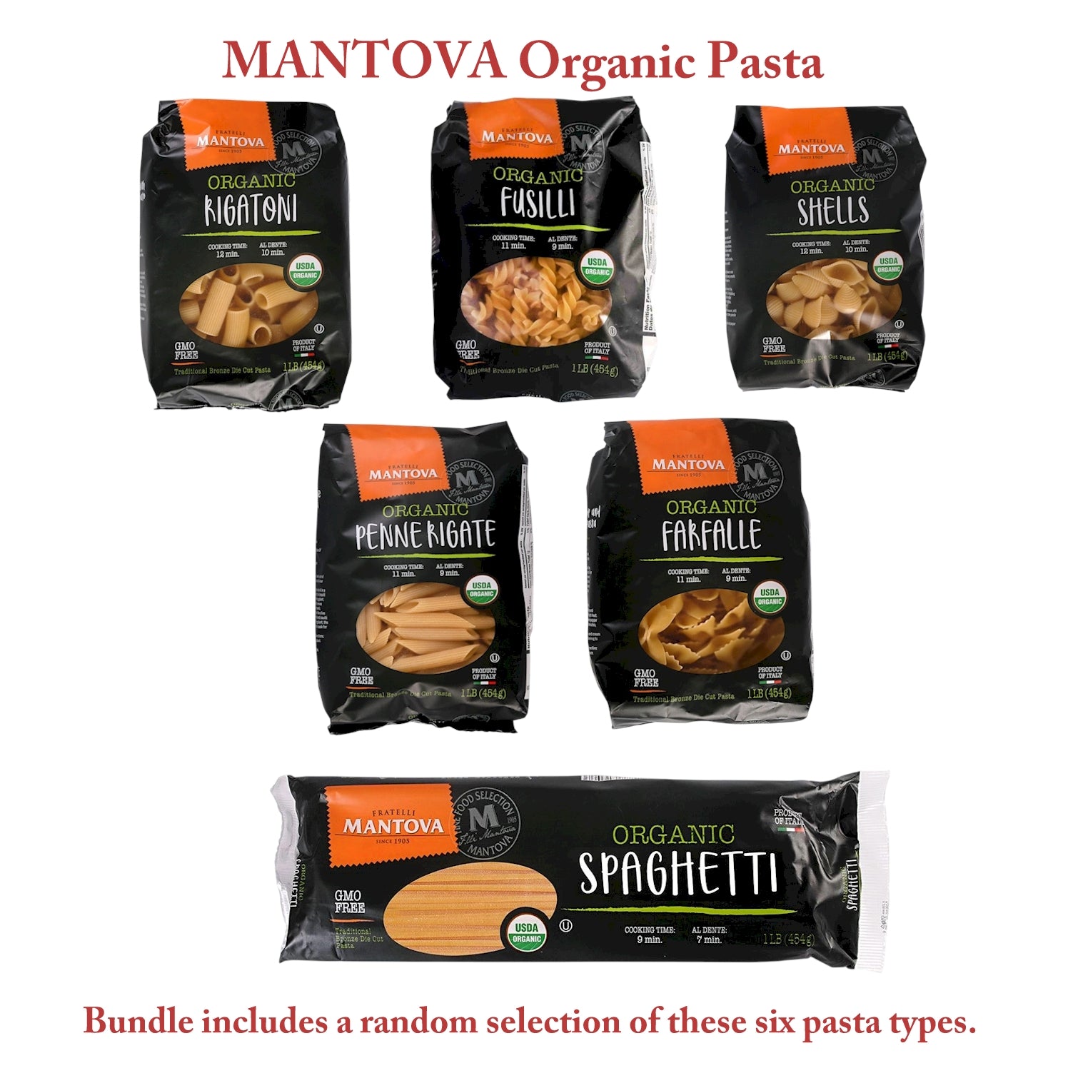 GIFT BUNDLES: Deruta Large Round Bowl with 5 Organic Pasta + Pesto Sauce - ORNATO design