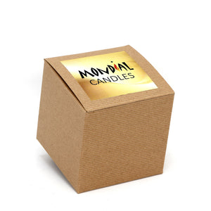 MONDIAL CANDLES: Clear+Gold+Bronze distressed glass container candle