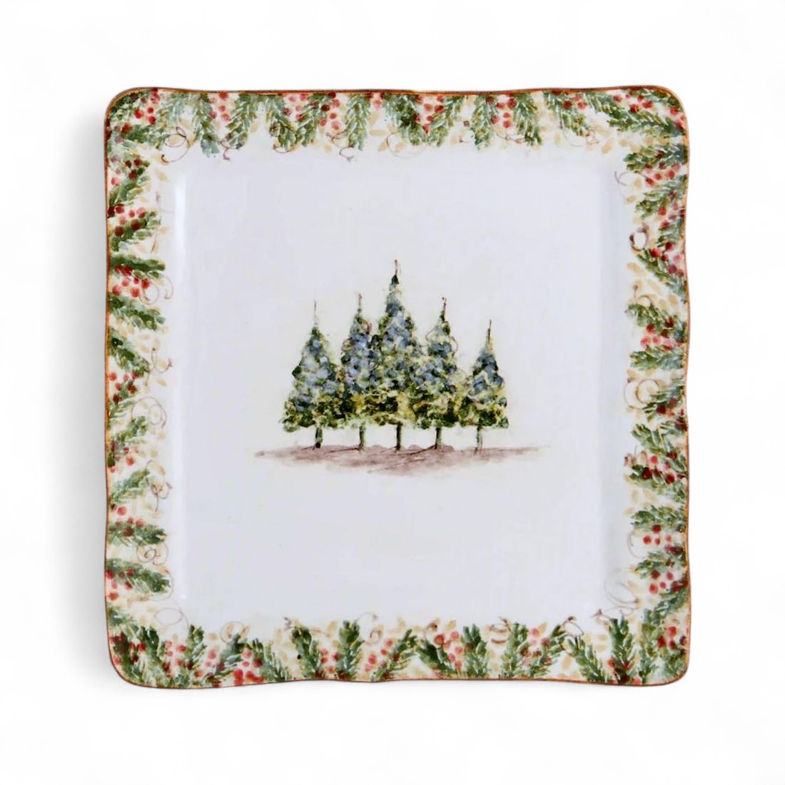 ARTE ITALICA: Natale Square Platter / Charger