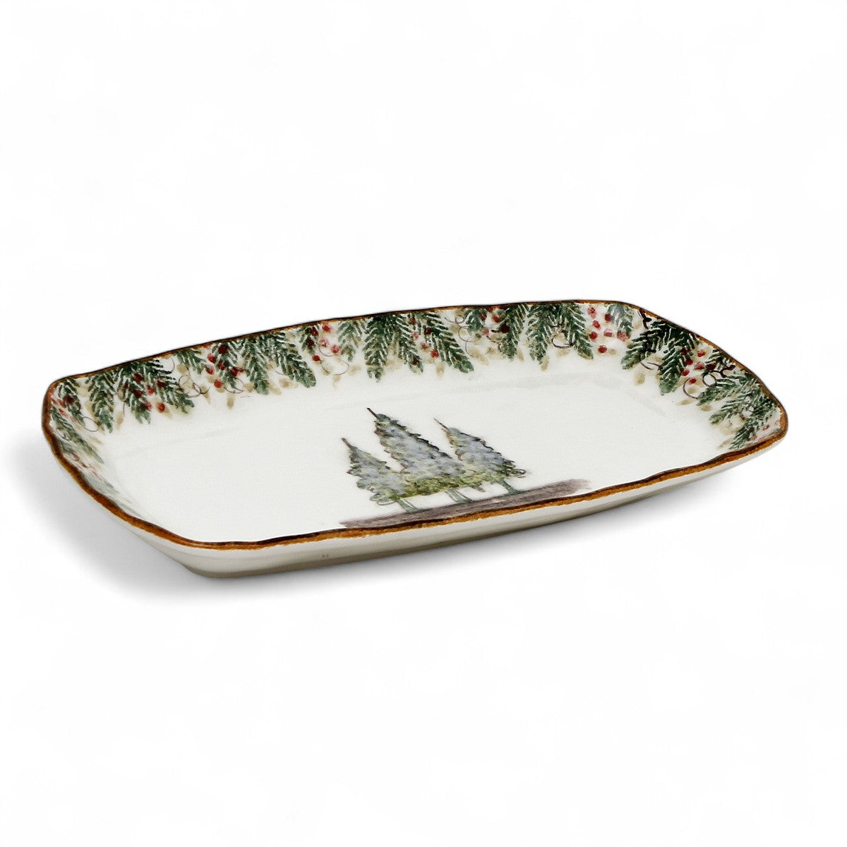 GIFT BOX: With ARTE ITALICA Natale Rectangular Tray