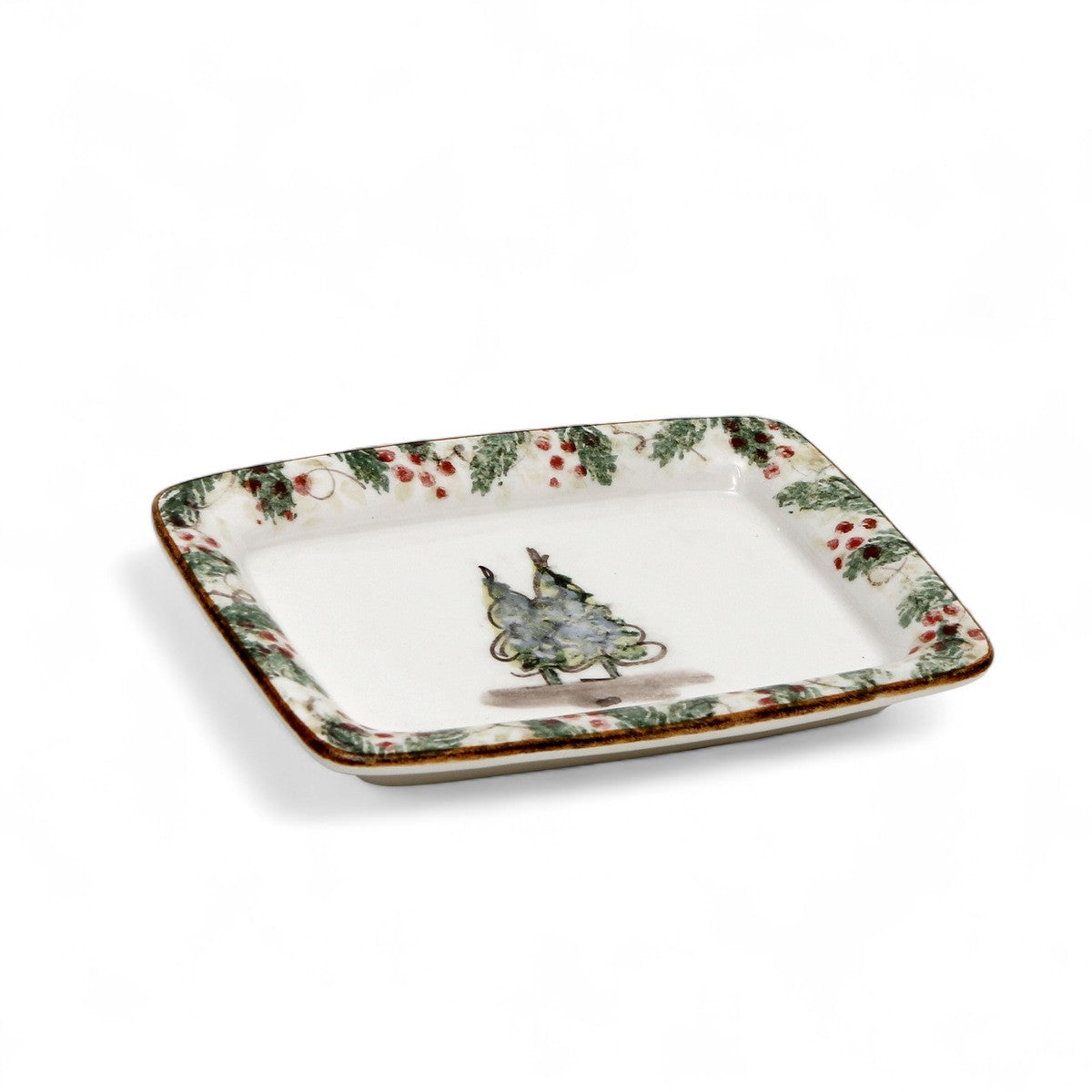 ARTE ITALICA: Natale Small Rectangular Tray