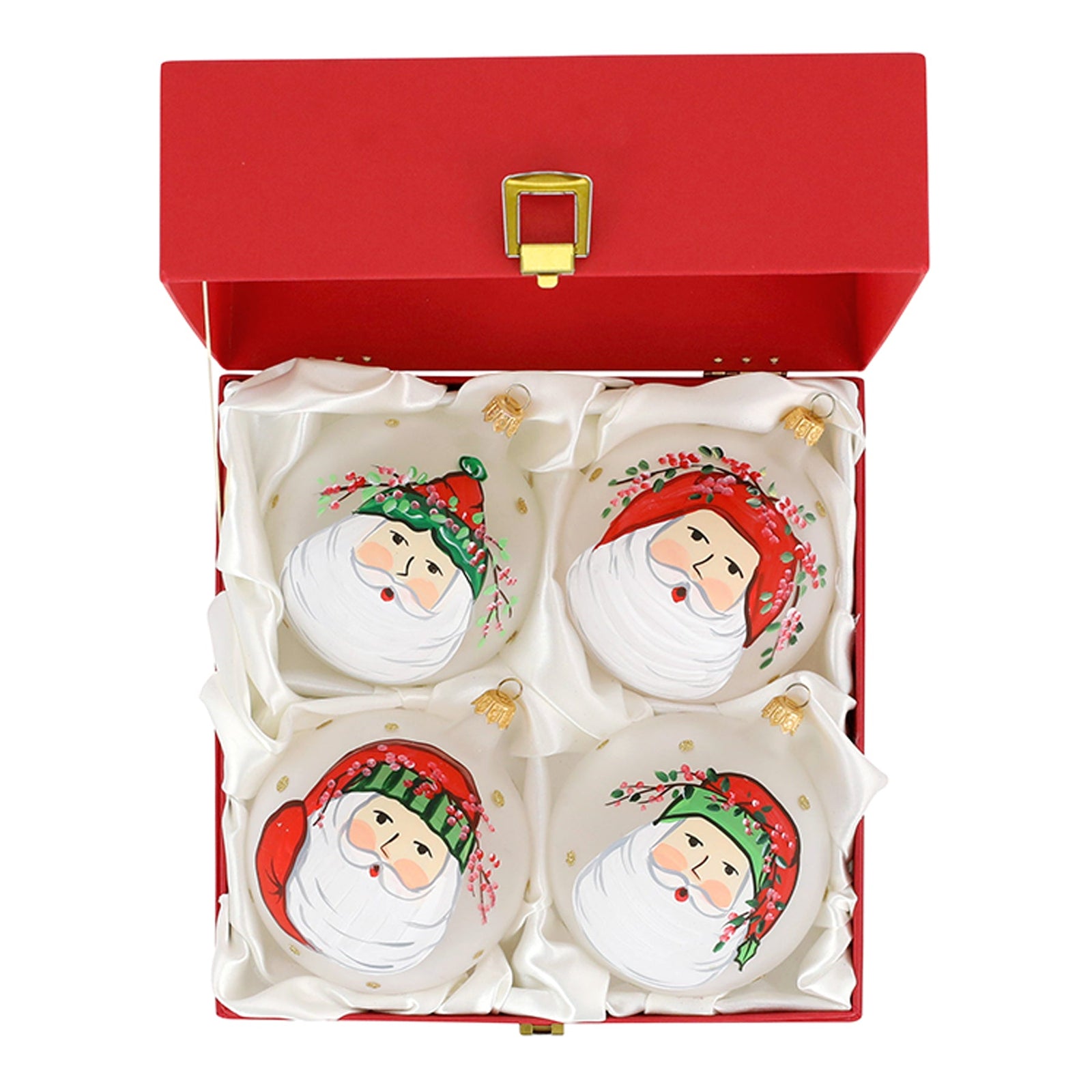 VIETRI: OLD ST. NICK ASSORTED ORNAMENTS - SET OF 4