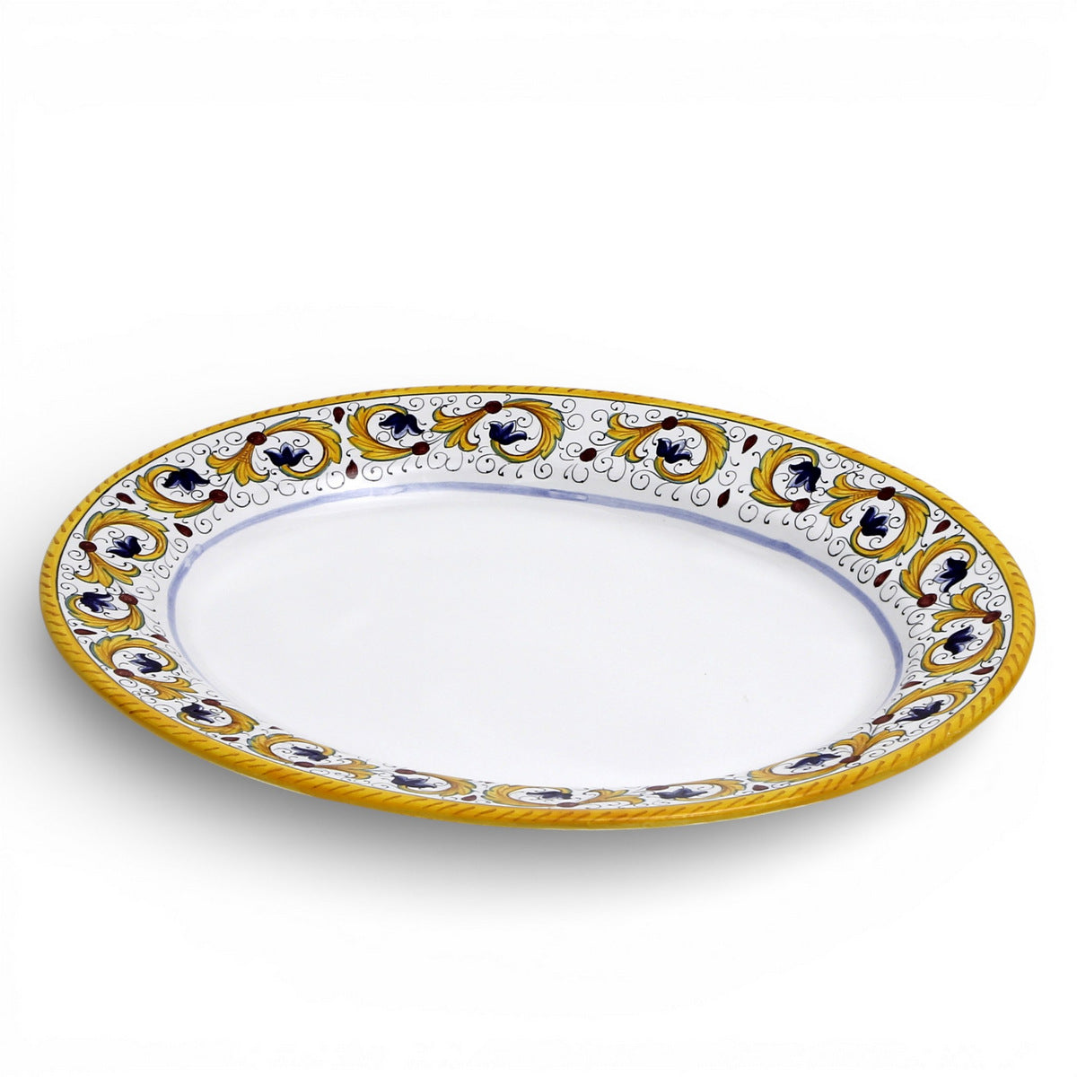 PERUGINO DERUTA: Large Oval Platter