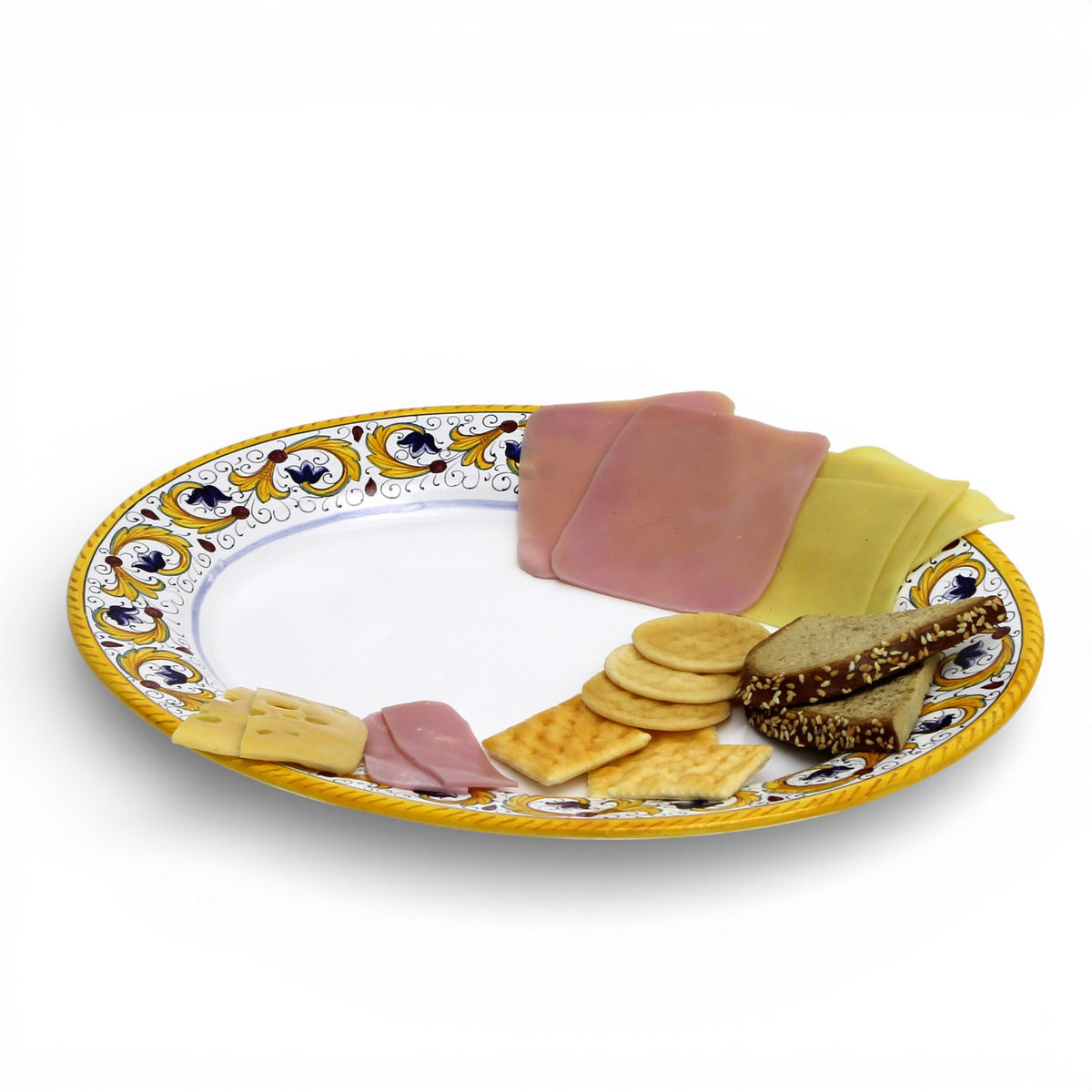 PERUGINO DERUTA: Large Oval Platter