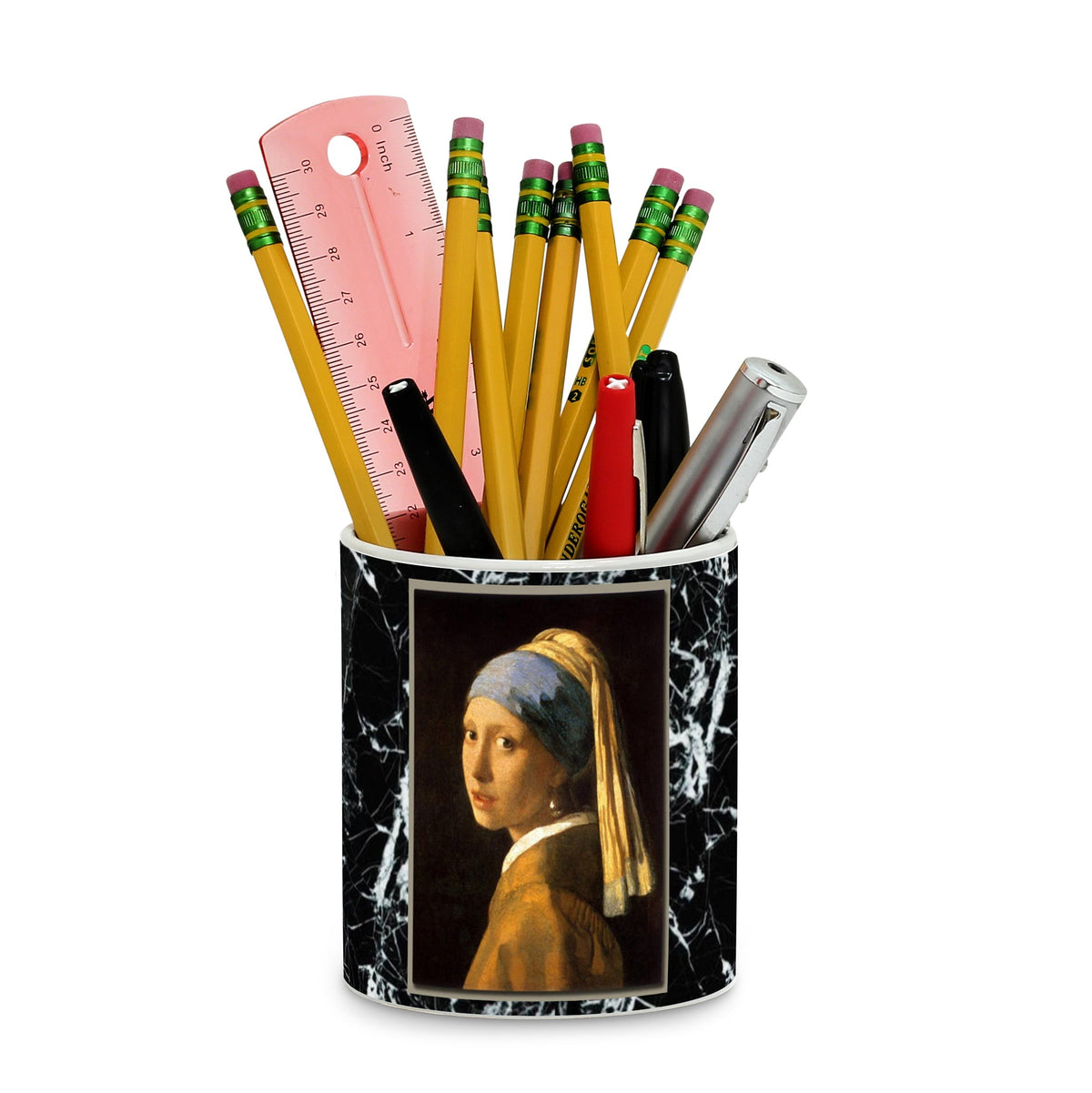SUBLIMART: Affresco - Multi Use Tumbler - Opera &quot;Girl with a Pearl Earring&quot; by Johannes Vermeer. (Design #AFF08)