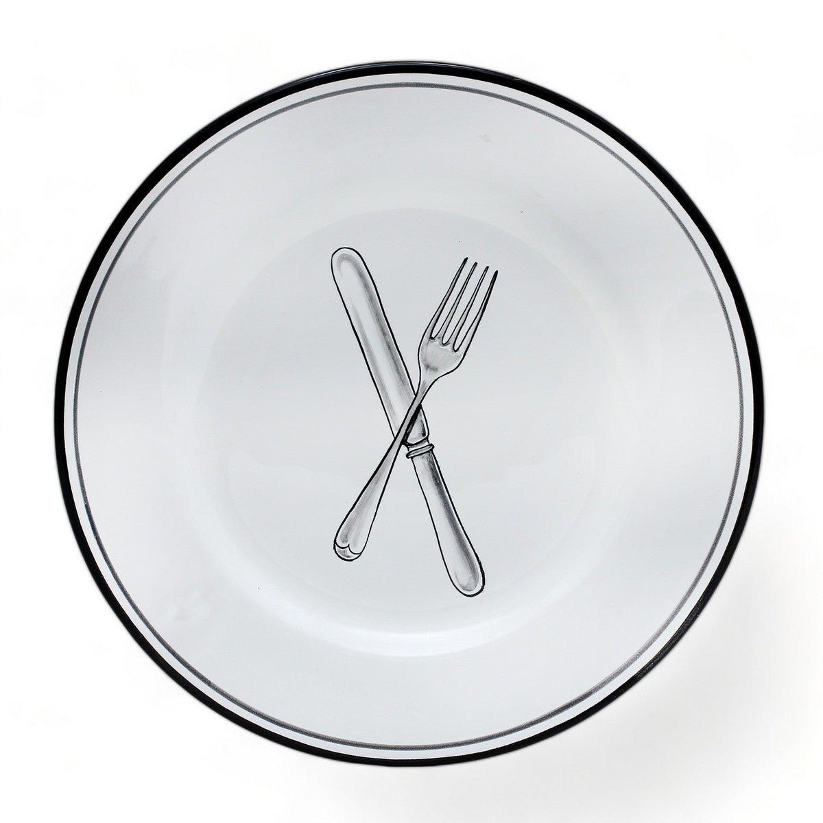 POSATA NERO: 4 Pieces Dinnerware Place Setting