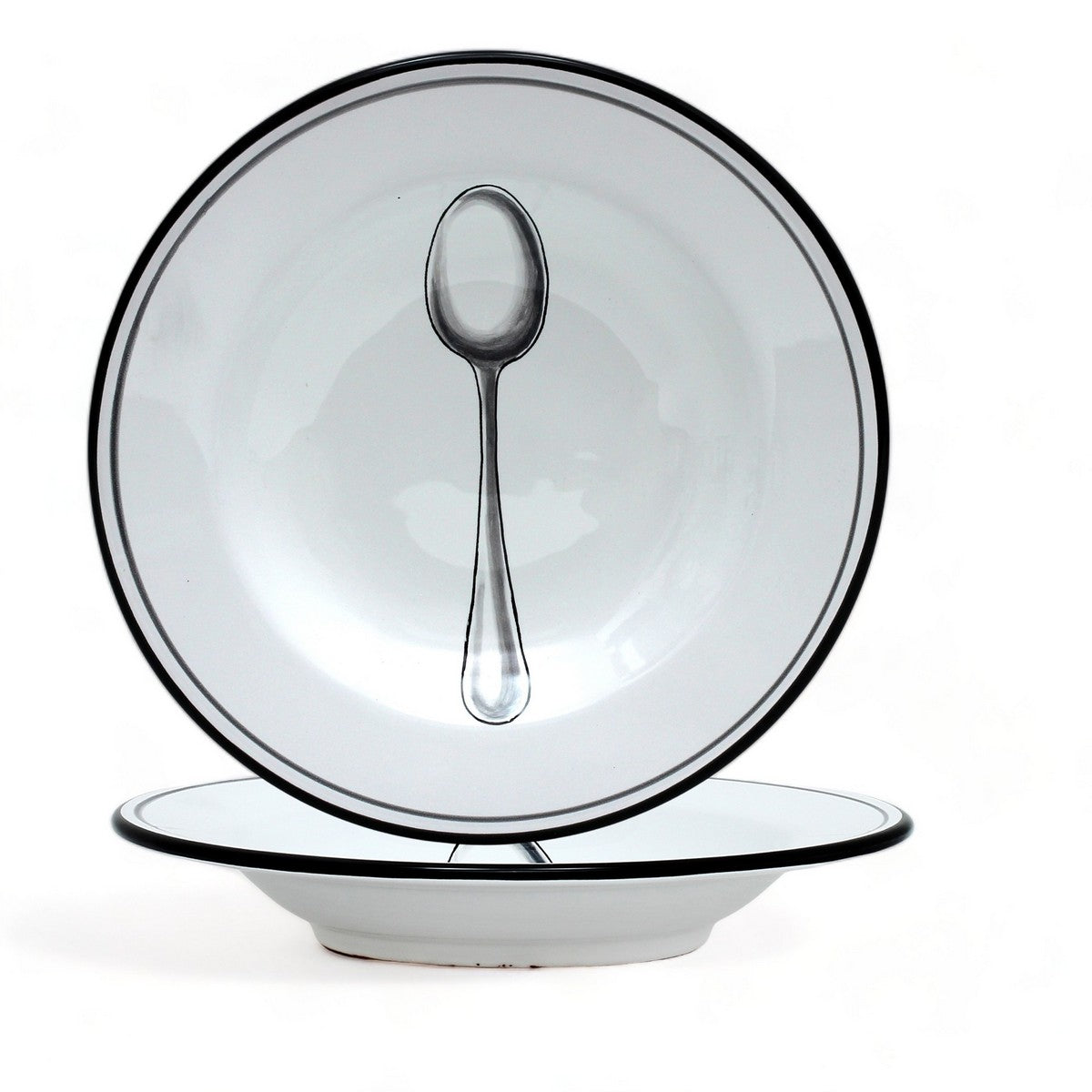 POSATA NERO: 4 Pieces Dinnerware Place Setting
