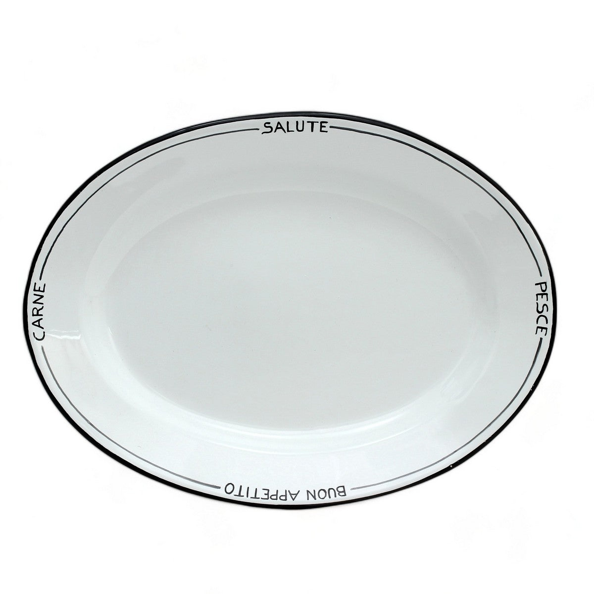 POSATA NERO: Oval Serving Platter
