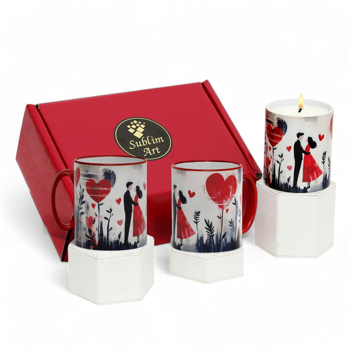 SUBLIMART: LOVE.ly Blundle &quot;The LOVE.ly Garden&quot; (Set of 1 Candle + 2 Mugs)