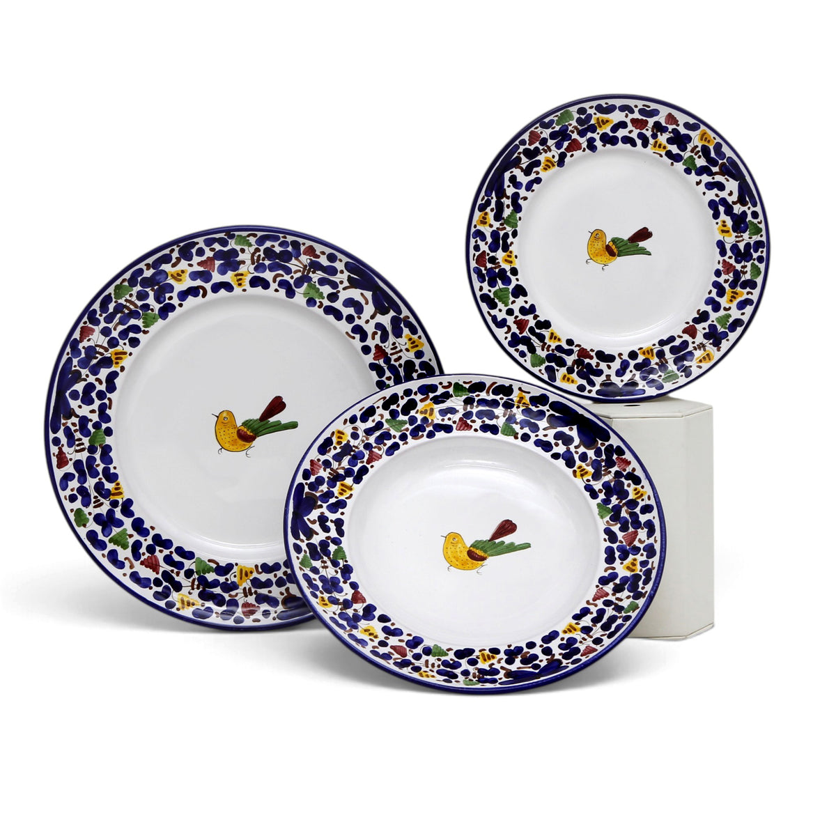 ARABESCO BLUE DERUTA: Three Pieces Place Setting Bundle