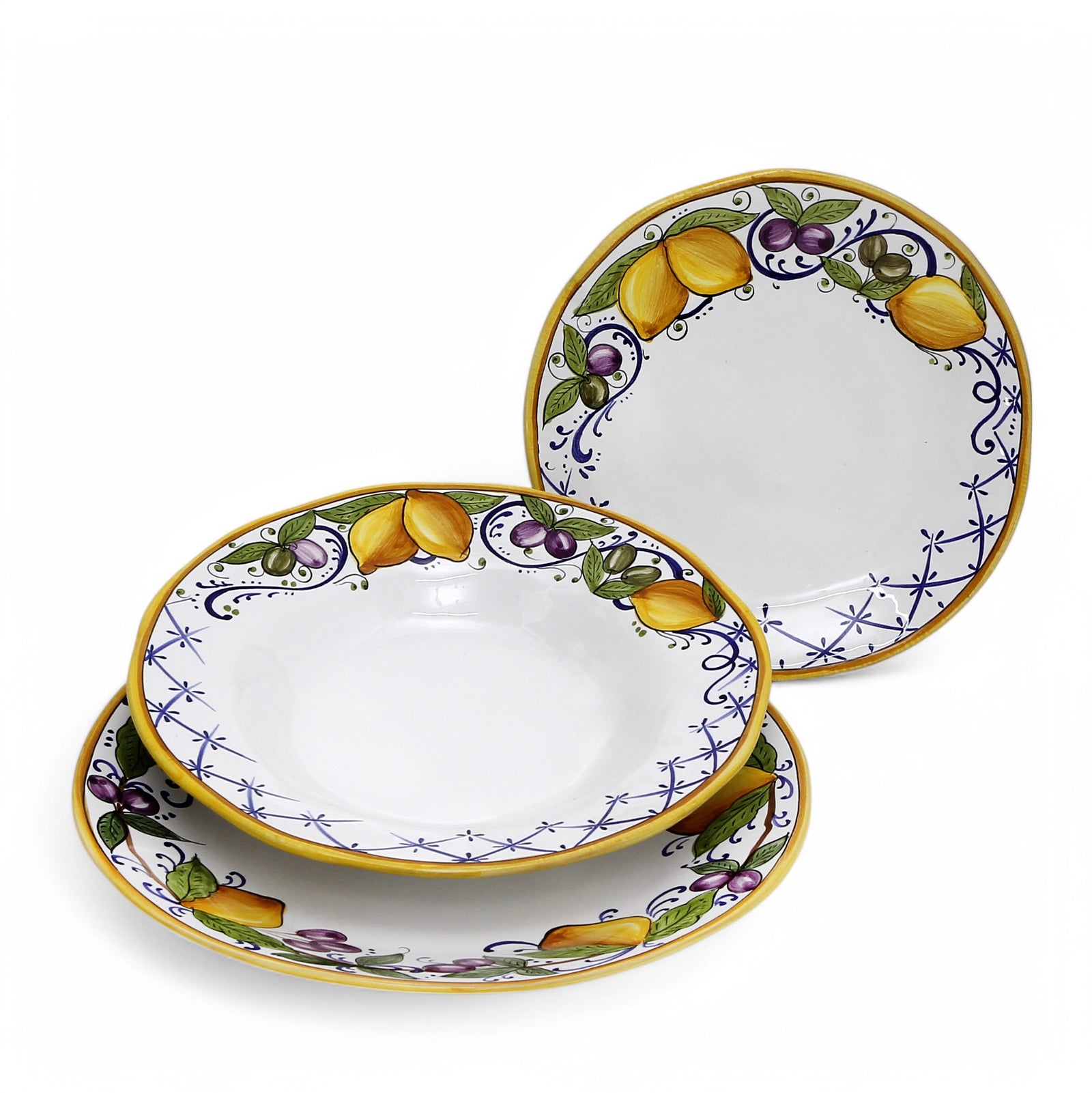 LIMONI POSITANO: Three Pieces Table Place Setting