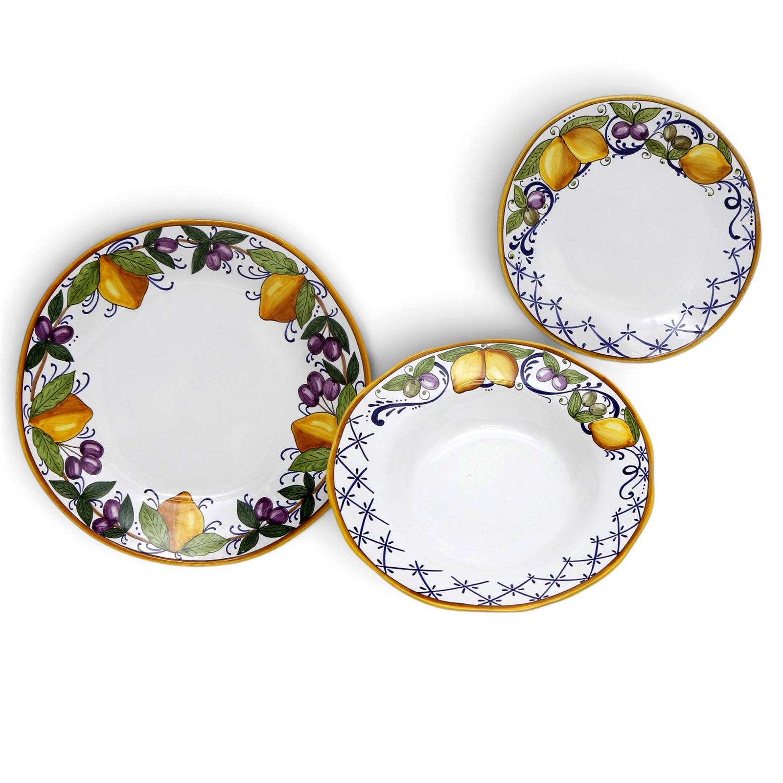 LIMONI POSITANO: Three Pieces Table Place Setting