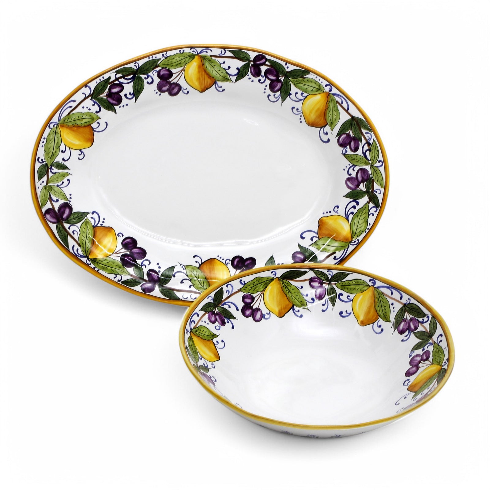 LIMONI POSITANO: Two Pieces Serving Set Bundle