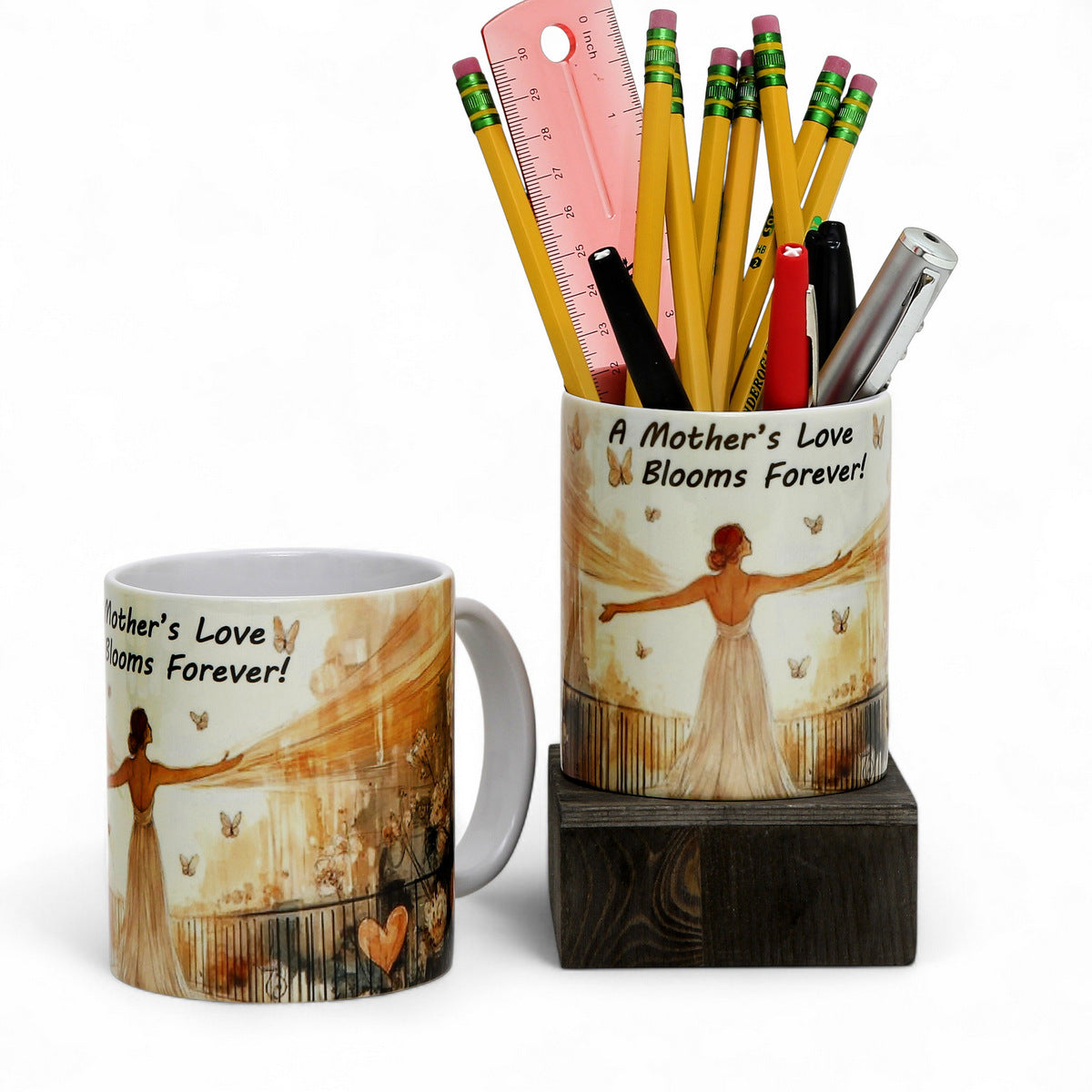 SUBLIMART: Mother's Day "Mother's Love Blooms Forever!" Bundle - Mug + Tumbler by RC Designs