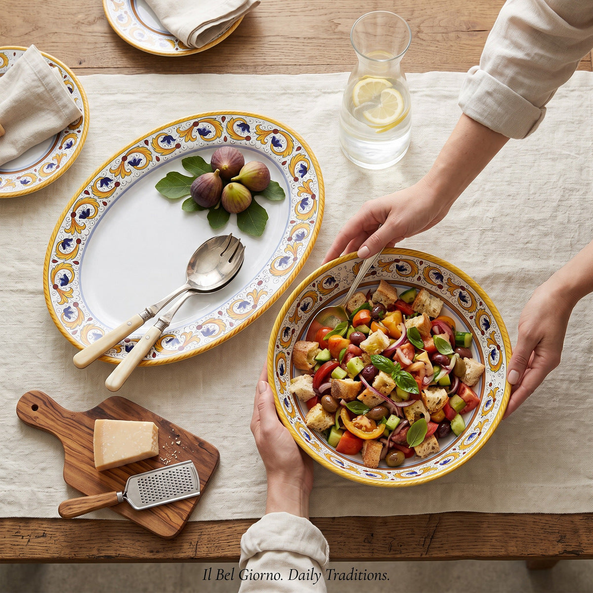 PERUGINO DERUTA: 2 Pieces Serving Set