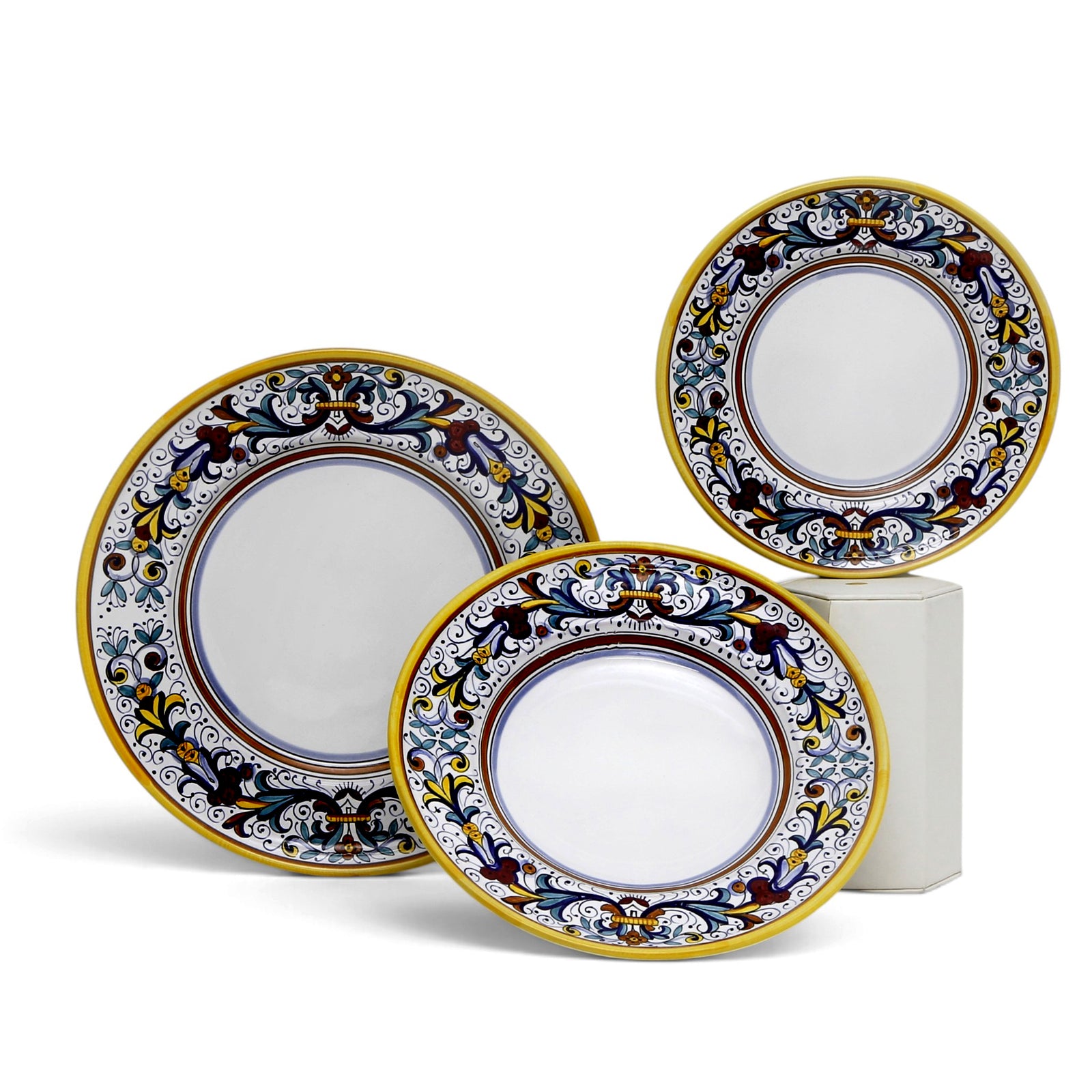 RICCO DERUTA DELUXE: 3 Pieces Place Setting - White Center