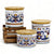 RICCO DERUTA DELUXE: Canister Set with Sealing Bamboo Lid - Bundle ZUCCHERO+CAFFE'+SALE