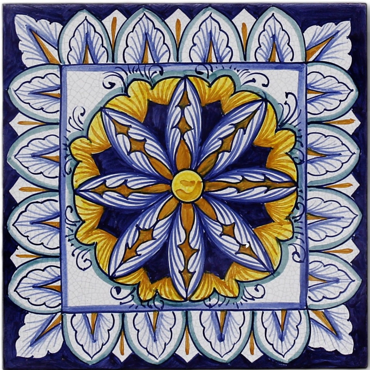 ANTICA DERUTA: Hand Painted Ceramic Authentic Deruta Tile