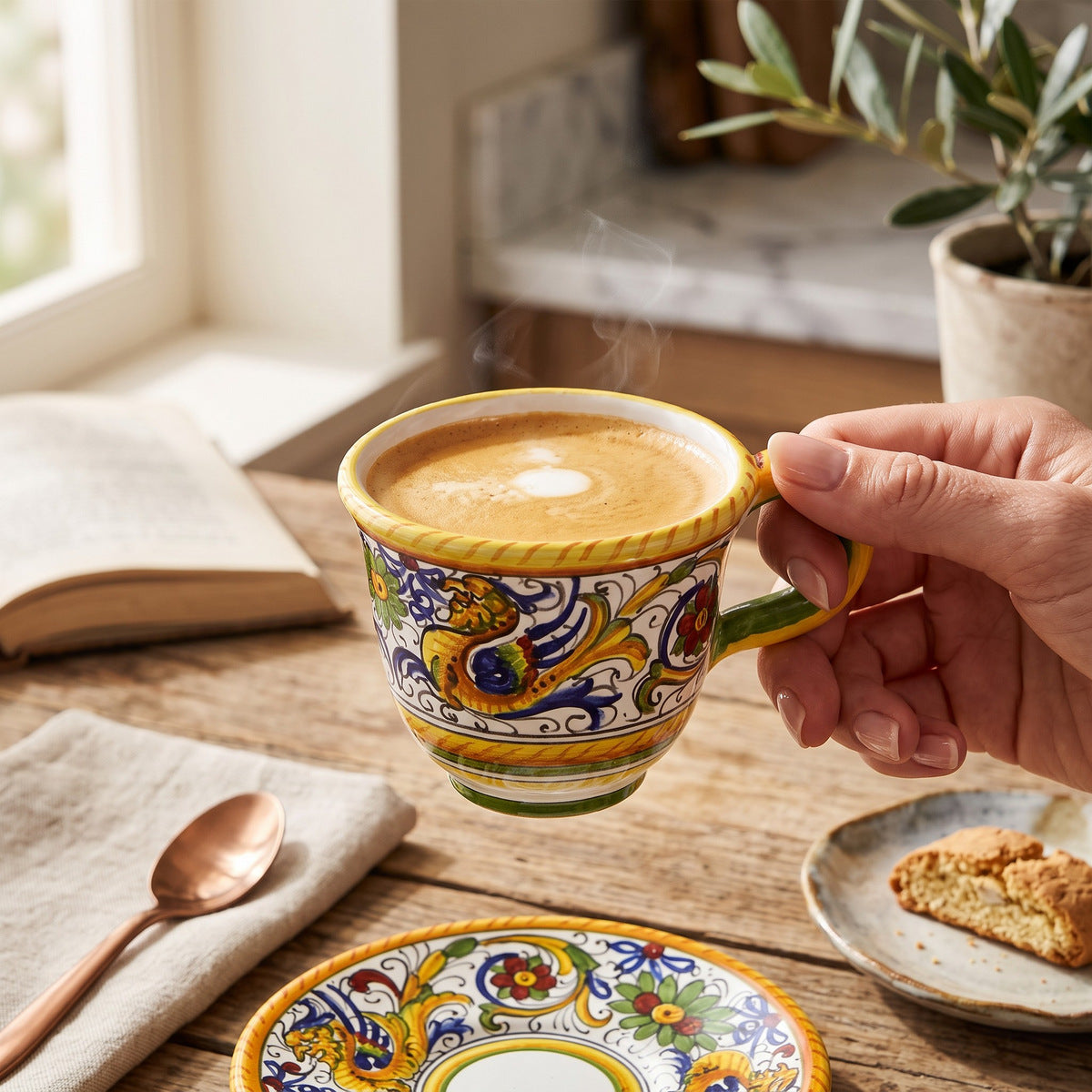 RAFFAELLESCO DELUXE: Espresso cup and Saucer - Artistica.com