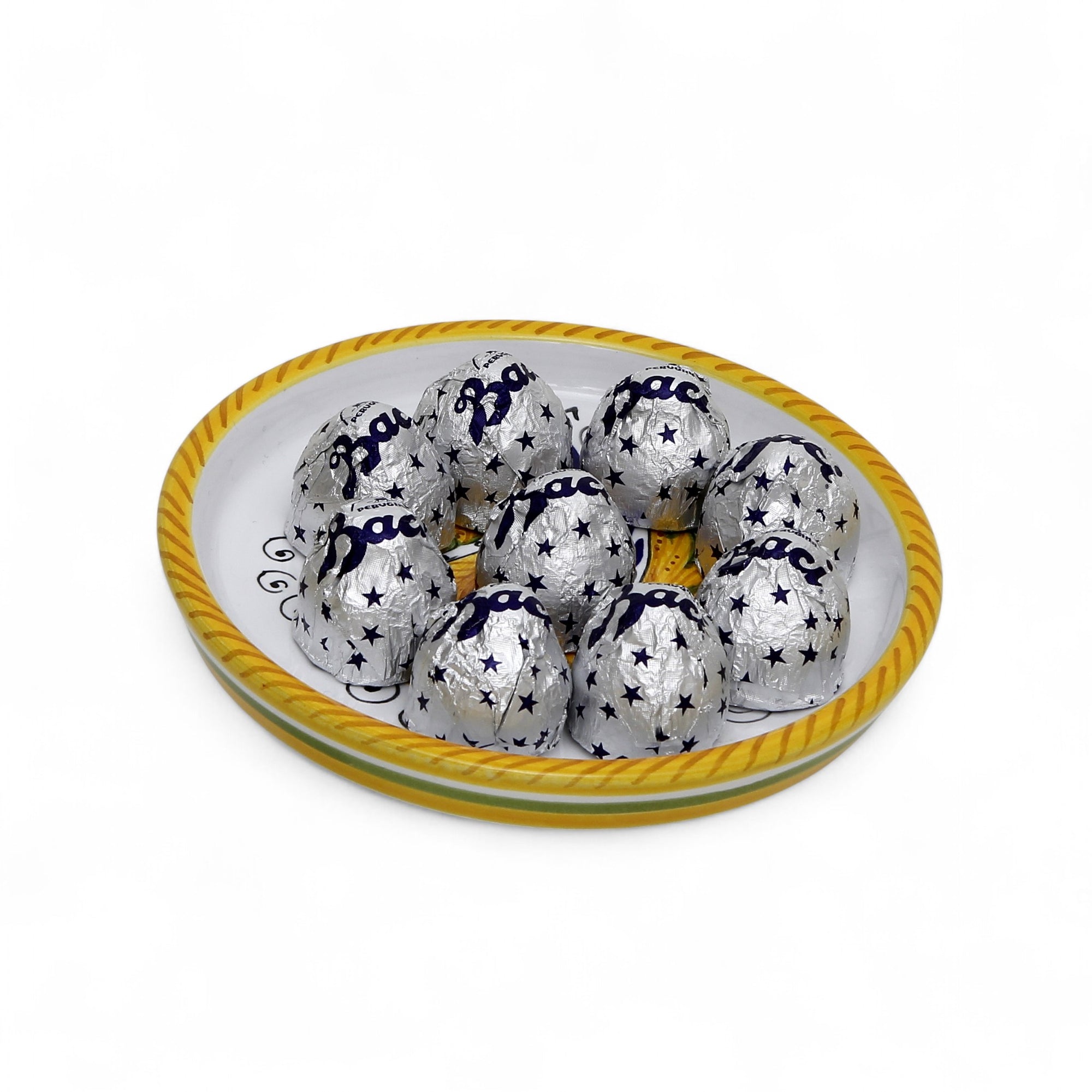 LOVE.ly: Deruta Coaster with 8 Baci Perugina - RAFFAELESCO design