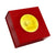 GIFT BOX: DeLuxe Glossy Red Gift Box with Ricco Deruta and Raffaellesco Mugs 10 Oz. (Set of 4 pcs)