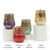 CRYSTAL CANDLES: Regalia Design Luxury Glass Candle with 14 Carats Gold finish - Orange-Red color (12 Oz)