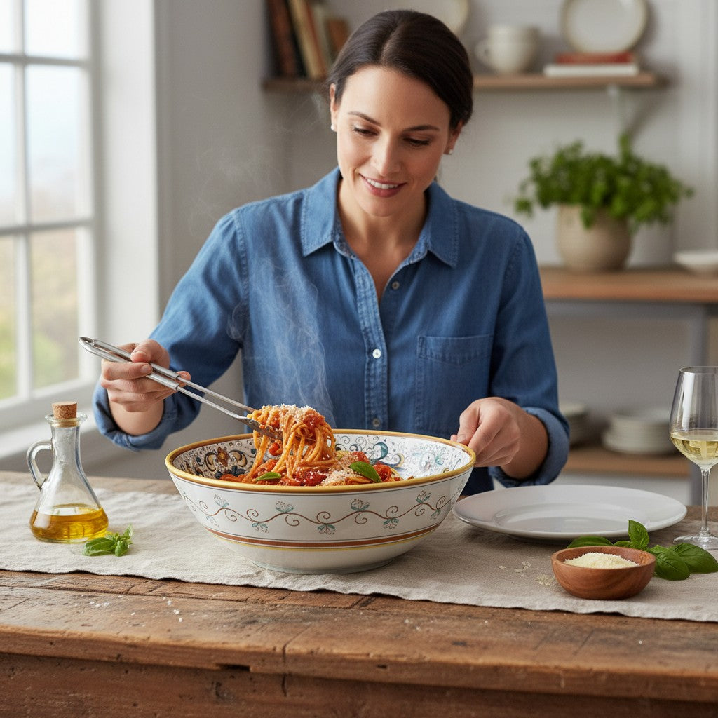 RICCO DERUTA DELUXE: Large Pasta/Salad Serving Bowl