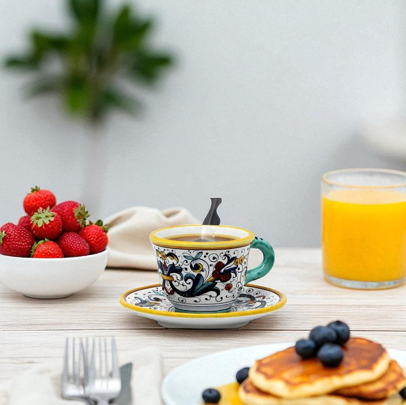RICCO DERUTA DELUXE: Espresso cup and Saucer - Artistica.com